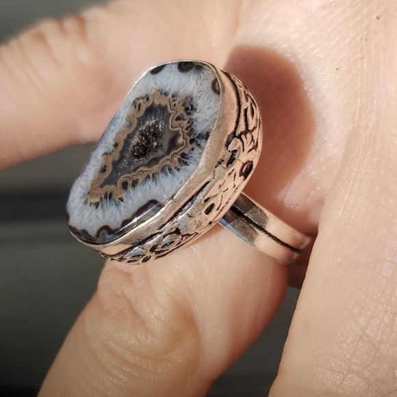 New Solar Agate 925 Silver Ring. - Picture 14 of 15